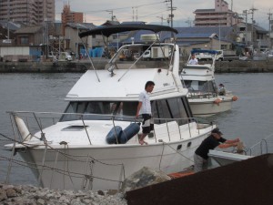 クルーザーで花火大会っ！！