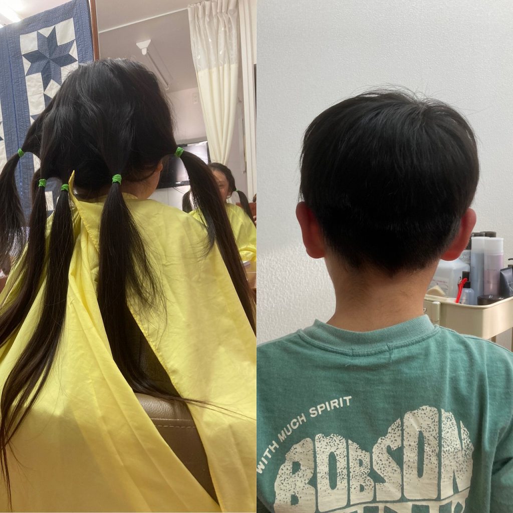 お子様のヘアドネーション男子