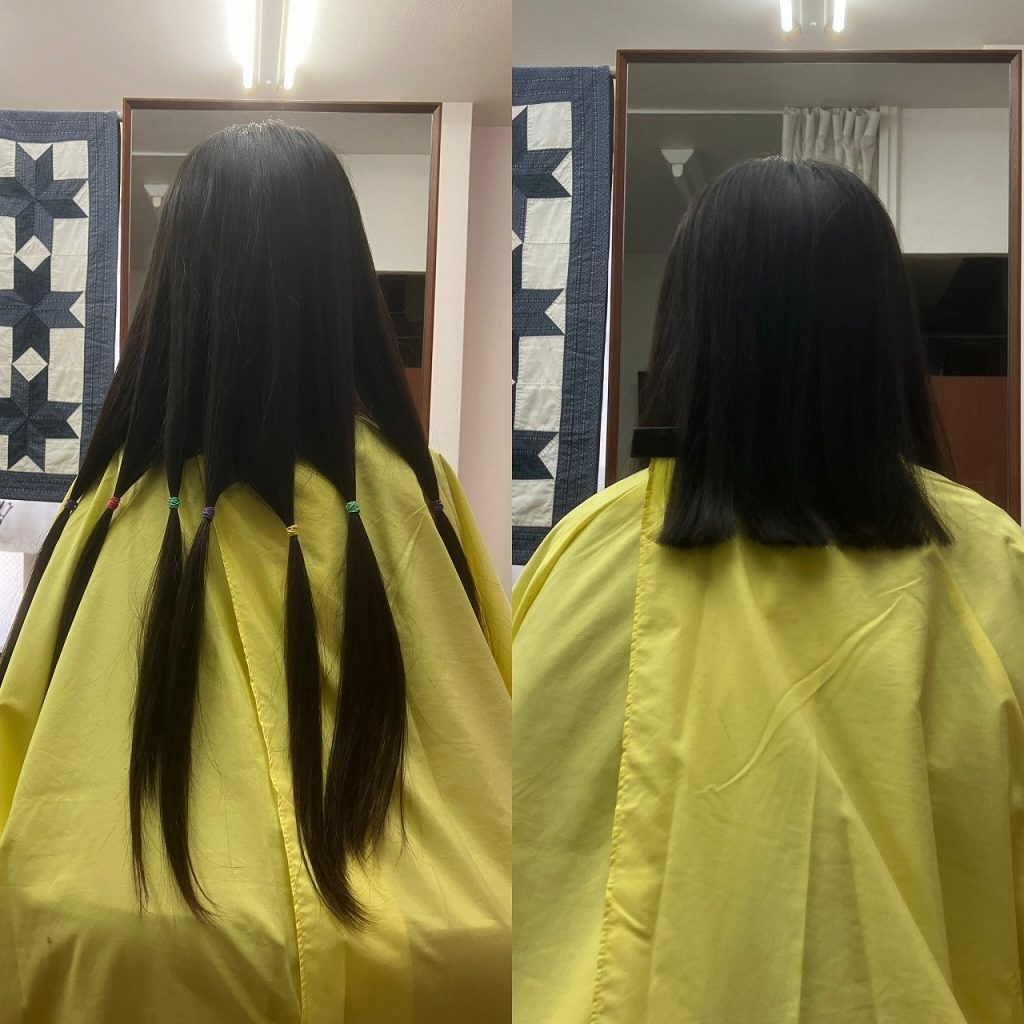 ヘアドネーション小学生